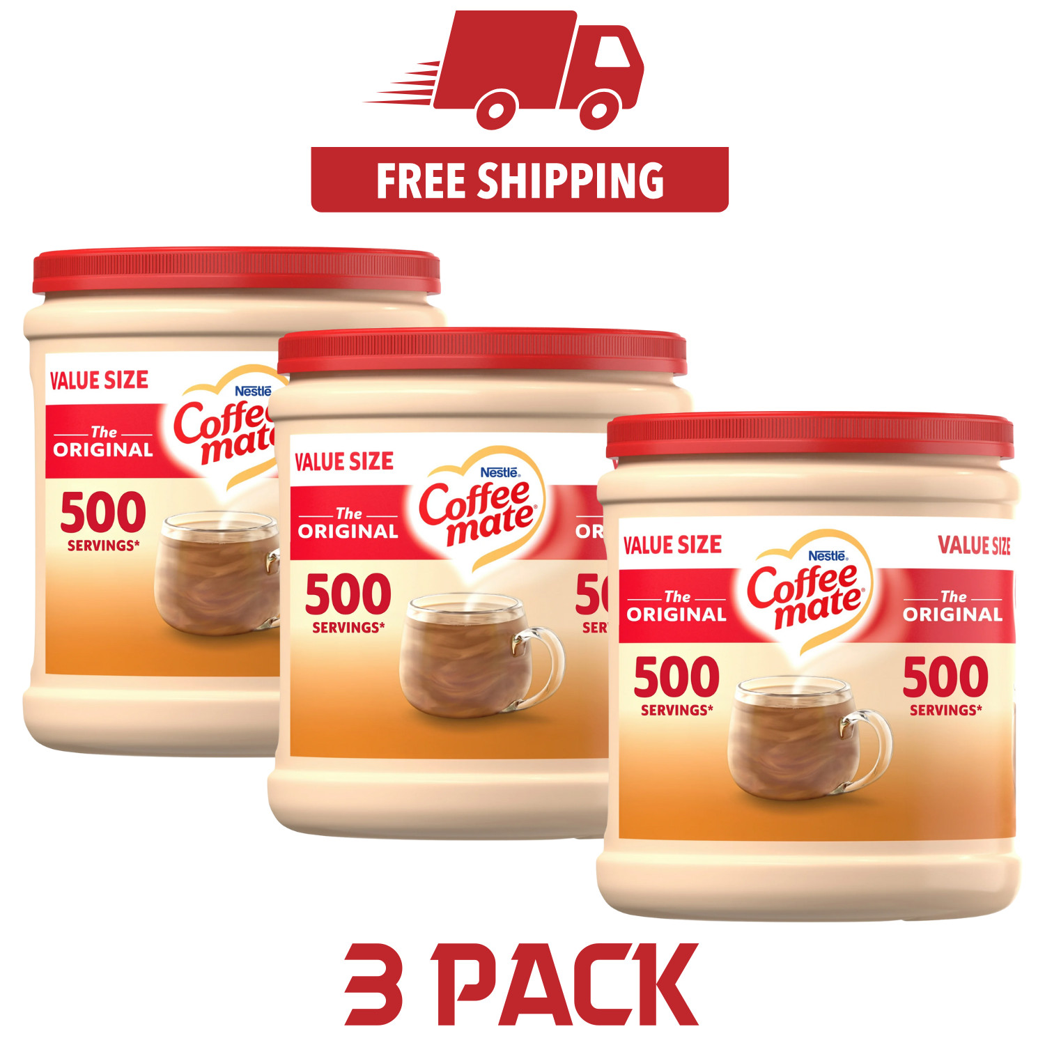 (3 pack) Nestle Coffee Mate, The Original Powdered Coffee Creamer, 35.3 oz gallery
