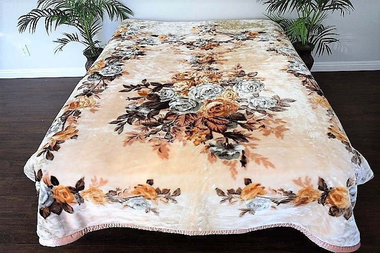 ☀️Thick Heavy 12+ POUND Korean Mink Style Soft KING D Borrego Reversible Blanket gallery