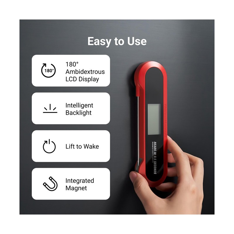 Professional 3X Faster 0.5sec Instant Read Meat Thermometer Digital... Fast Ship gallery