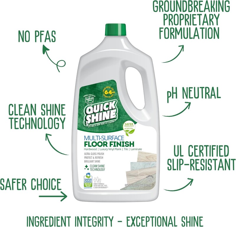 Quick Shine Multi Surface Floor Finish 64oz | Cleaner & Polish to use on Hardwoo gallery