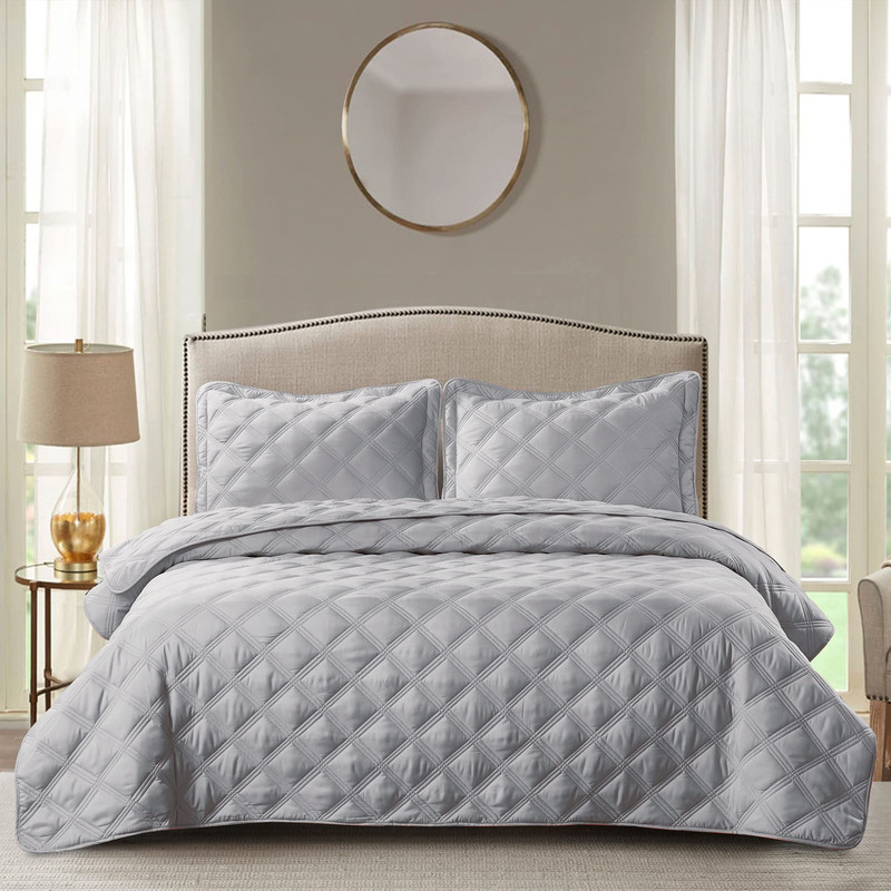 Home Soft Things 3 Piece Charleston Down Alternative Quilted Bed Spread Set gallery