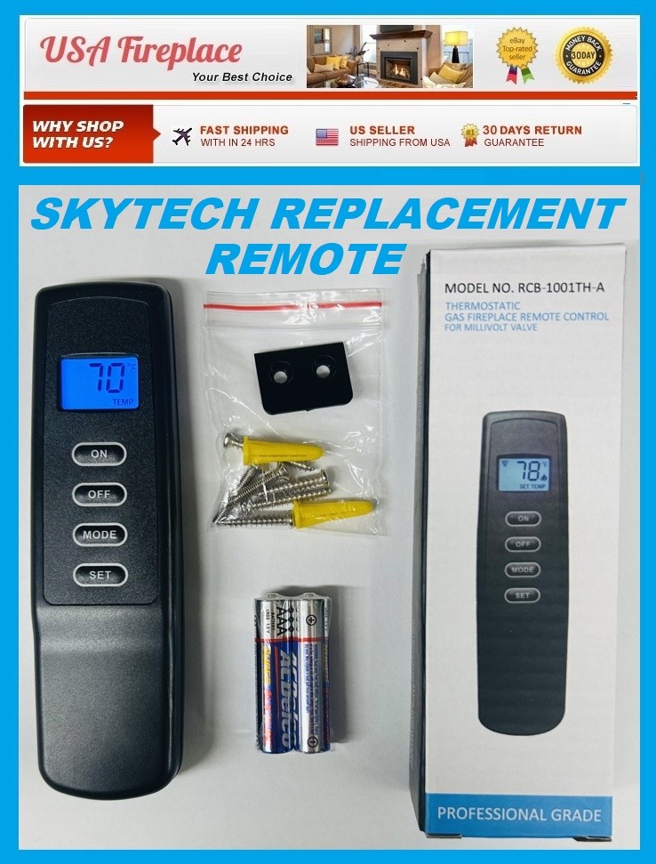 SKYTECH Fireplace Remote Replacement For Skytech 1001TH A, 1001A & Procom NEW! gallery