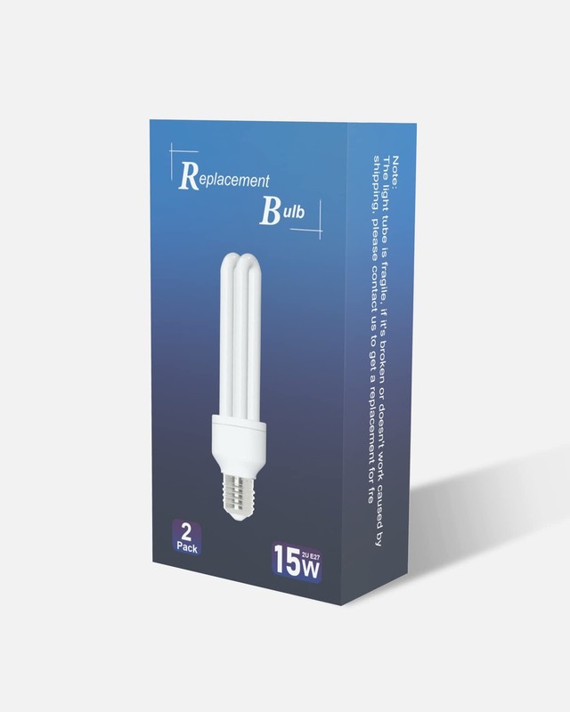 Dichroma E27 15W U Type Replacement Bulb 2 Count (Pack of 1), Daylight White gallery
