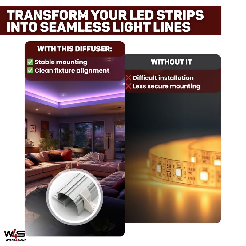 Wired4Signs Plastic Mounting Bracket Caracas LED Profile PETG Wall Ceiling Clip gallery