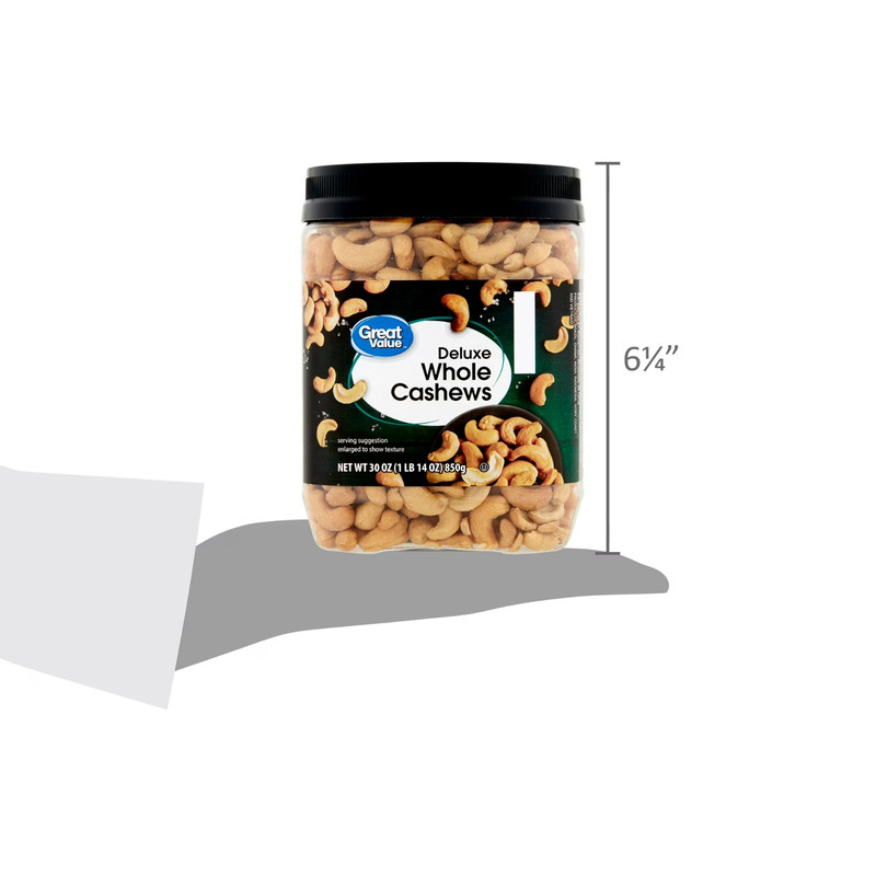 Great Value Deluxe Whole Cashews, 30 OZ... gallery