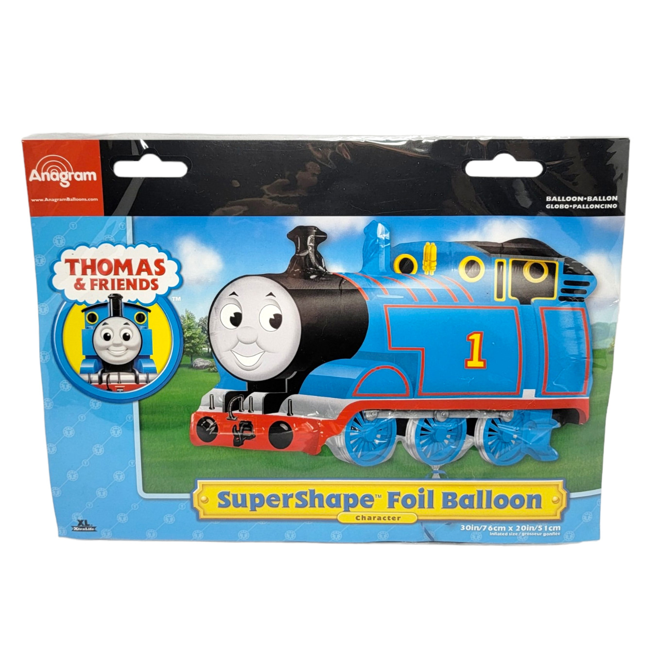 Thomas Tank Engine & Friends Foil Party Balloon JUMBO 30" XL Train Anagram Mylar gallery