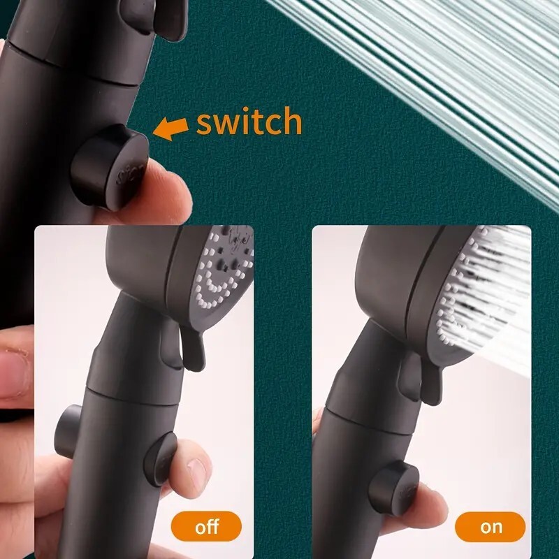 High-Pressure Shower Head, Multi-Functional Hand Held Sprinkler With 5 Modes US gallery