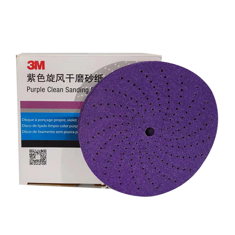 3M Authentic Original Purple Clean Whirlwind Dry Sanding discs (50pcs/1BOX) gallery