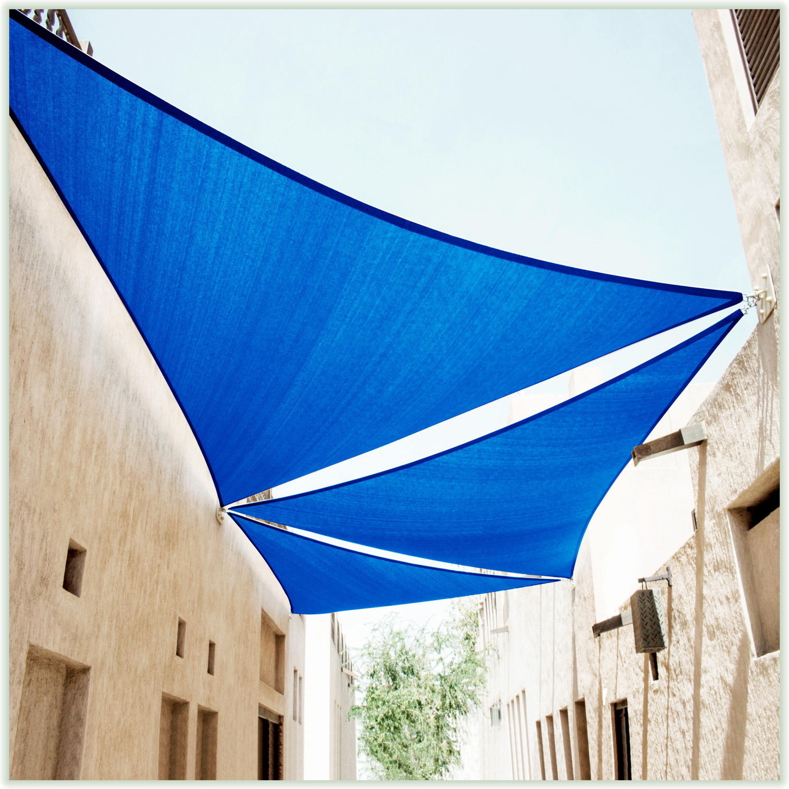 ColourTree Blue Custom Size Triangle Sun Shade Sail Canopy Fabric Outdoor Patio gallery
