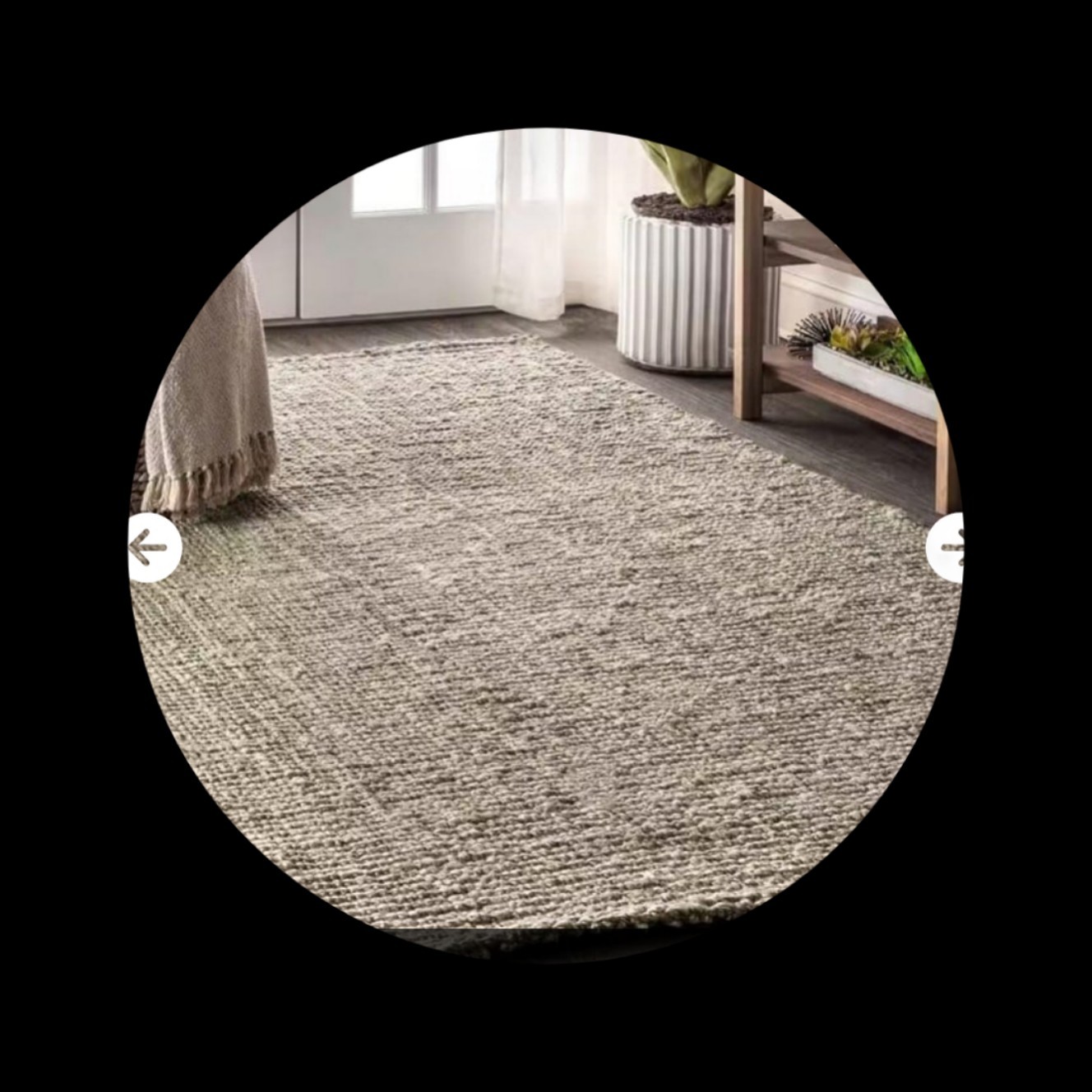 12 X 18 Jute Rug Grey gallery