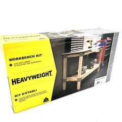 Heavyweight 2′ x 4′ Do-It-Yourself Workbench Kit Corners Gray Use Own Lumber