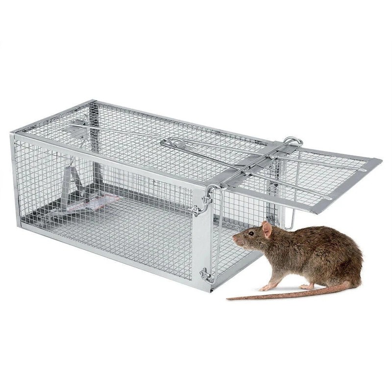 1~4 Pack Rat Trap Humane Mouse Traps Work Small Rodent Animal-Mice Catch Release gallery
