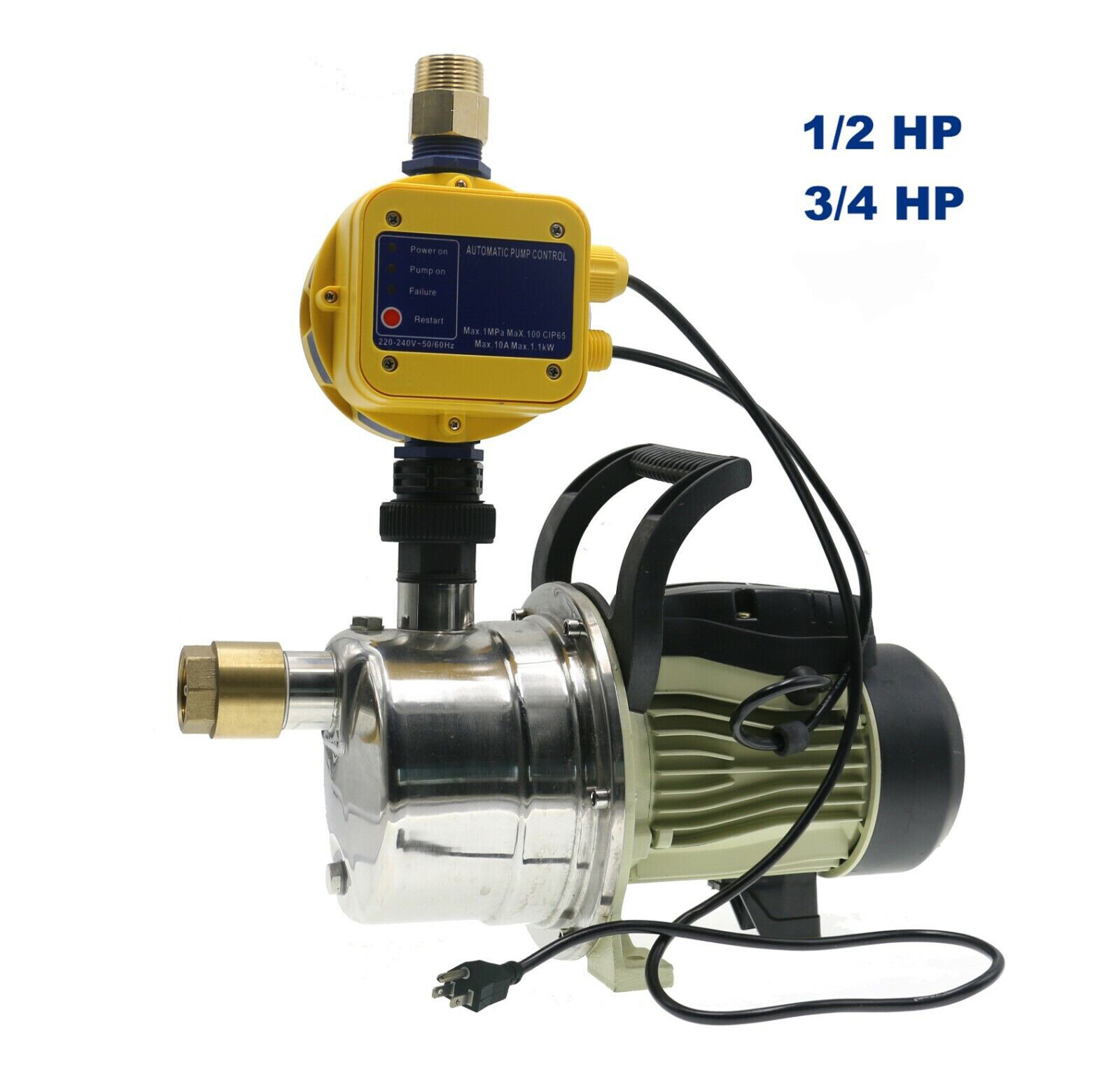 TDRFORCE 110VPressure Booster Pump System 1/2 3/4 HP For Irrigation, Manufacture gallery