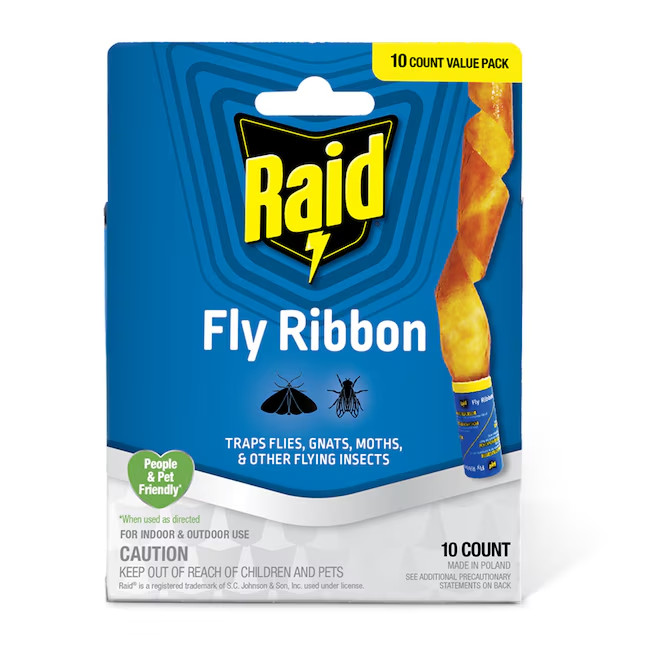 Raid Fly Ribbon Trap 10 Count Indoor/Outdoor Glue Glue Insect Trap 10 -Pack gallery