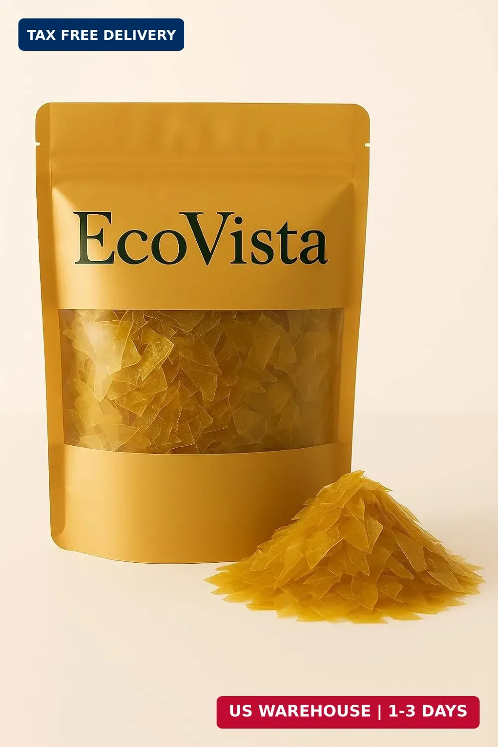 Transparent Dewaxed Super Blonde Shellac Flakes 4 Ounces gallery