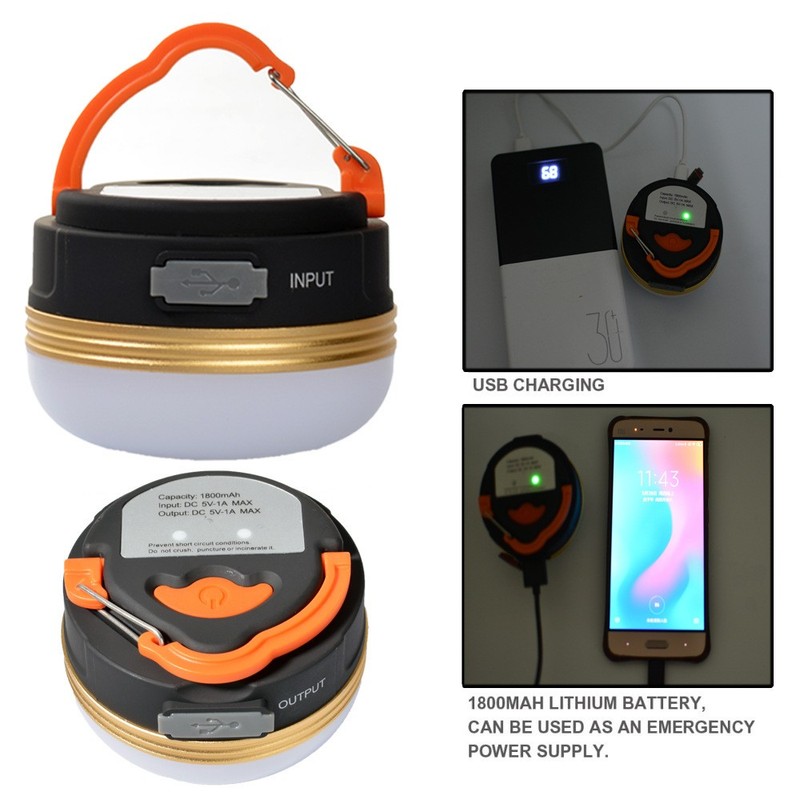 Strong Light Camping Light Usb Rechargeable Outdoor Led Hanging Light gallery