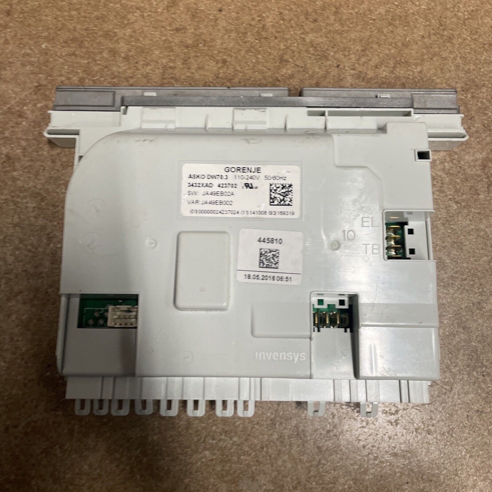 Asko dishwasher control unit main board 8078022-01 3432XAD |KM846 gallery