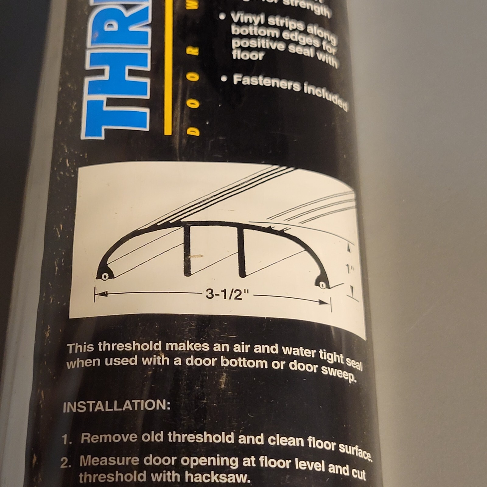 Saddle Threshold with center support 1x3.5x36 Aluminum Commercial / Residential gallery