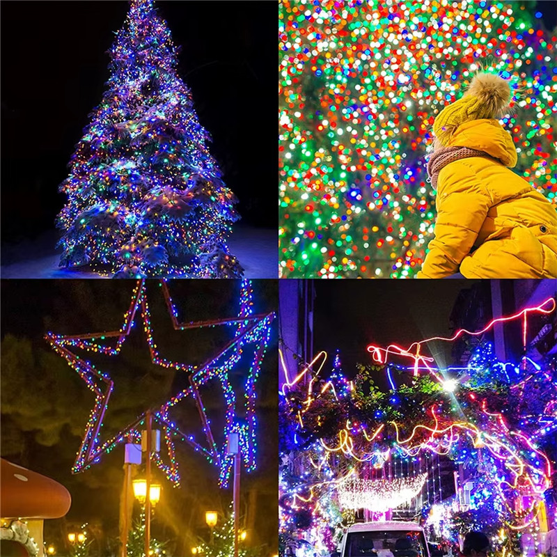 LED String Lights Outdoor 30/50/80/100M 8Mode Fairy Garden Christmas Party Light gallery