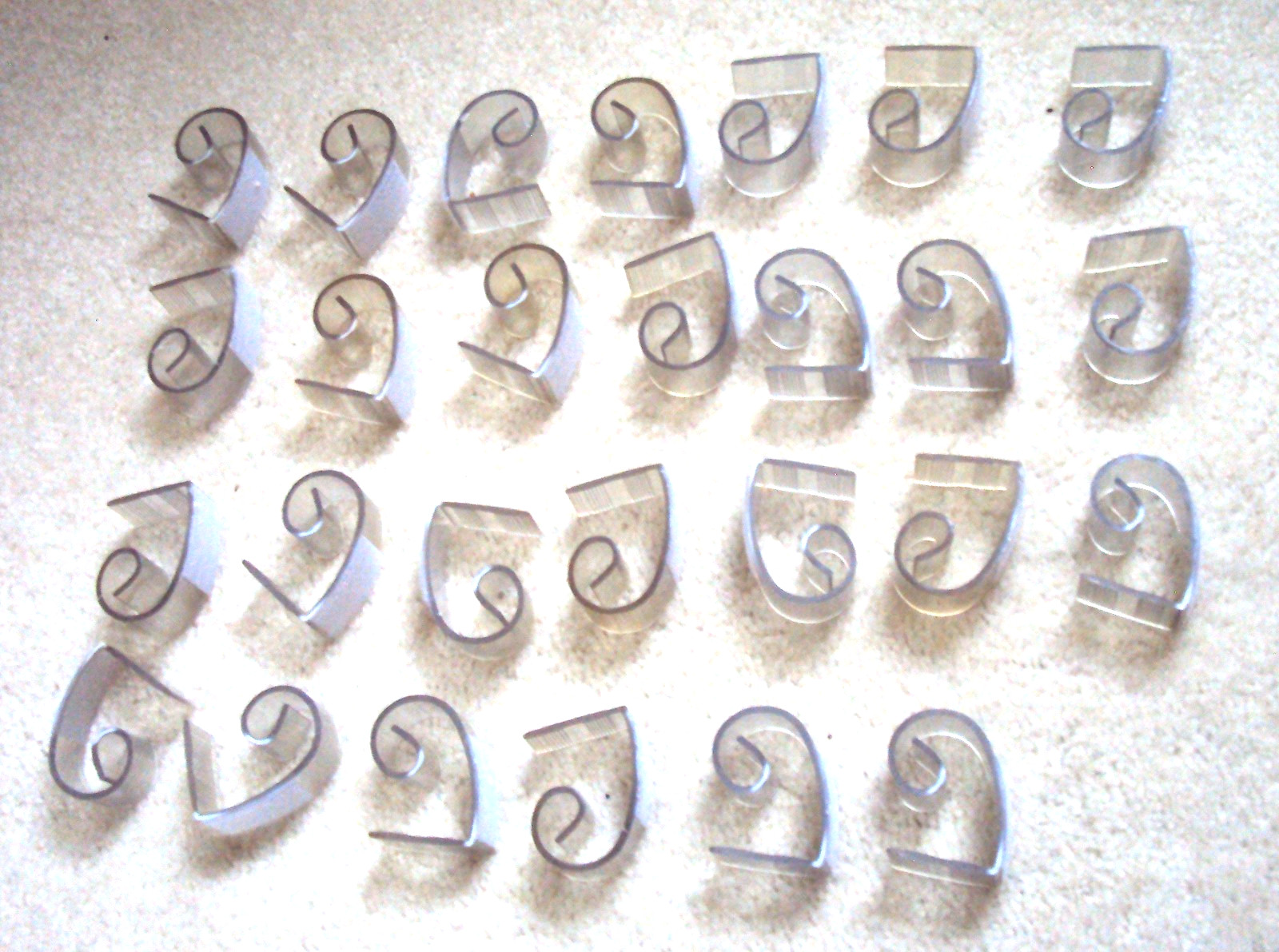 27PCS Table Skirting Tablecloth Clips Clasps 2.25" x 1" gallery