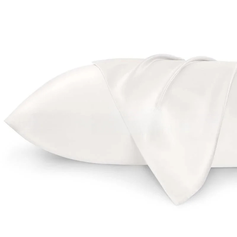 Solid Silk Pillowcases Decorative Luxury Cushion Cover Envelope Style Hair Skin gallery