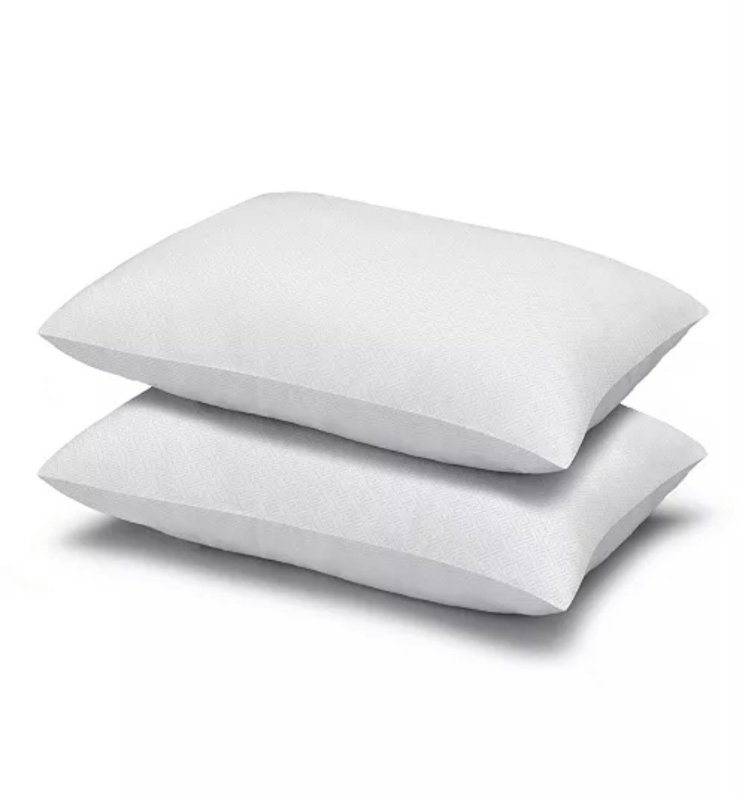 Ella Jayne Simple Comfort Pillow Set Of 2, White – Medium fill gallery