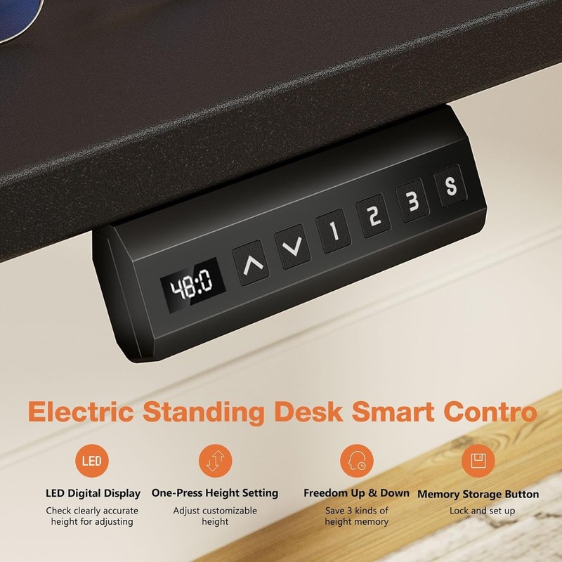 Electric Adjustable Height Standing Desk-40x24 inch Sit to Stand Up Desk wit.. gallery