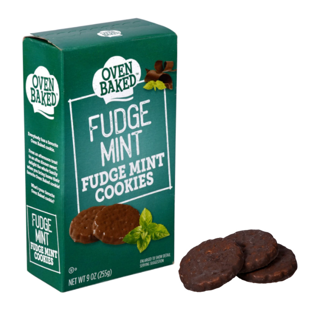 Oven Baked 9 oz FUDGE MINT Cookies Similar to Girl Scout Thin Mints *BB 12/2025* gallery