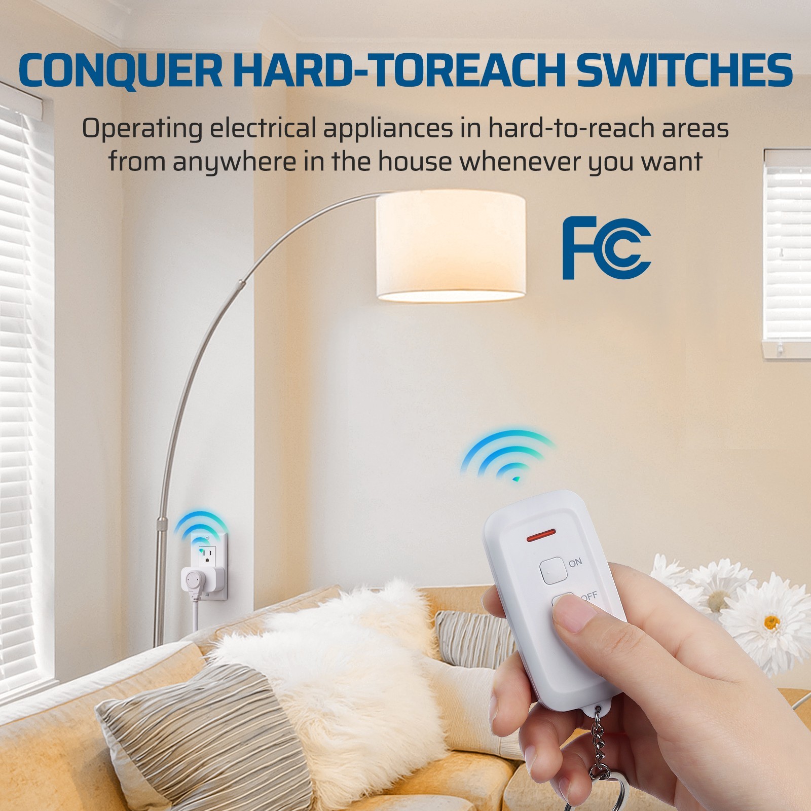 DEWENWILS Plug and Play Remote Control Outlet, IWireless Remote Light Switch gallery