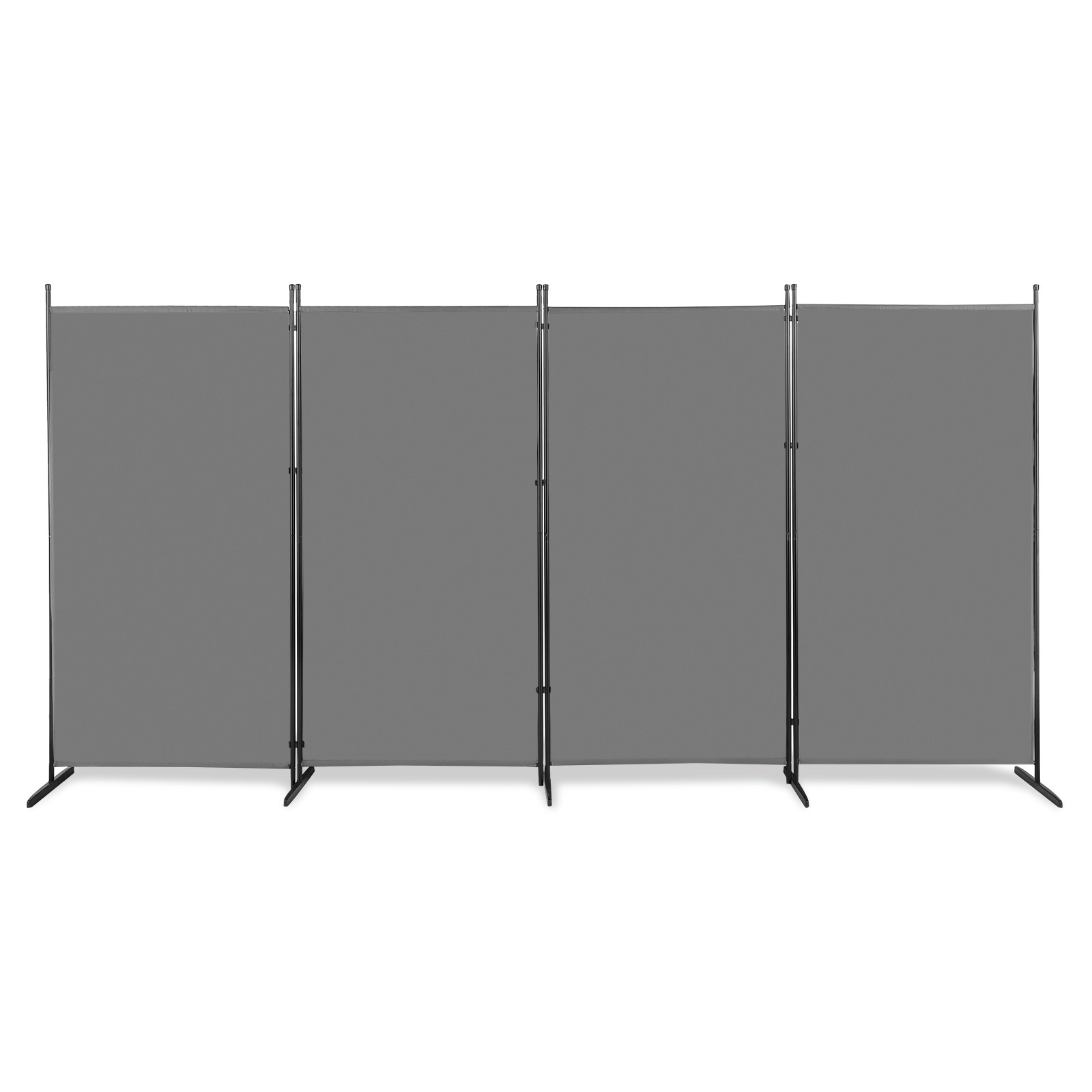 6FT 4-Fold 160g Polyester Cloth Plastic Foot Carbon Steel Frame Screen Gray gallery