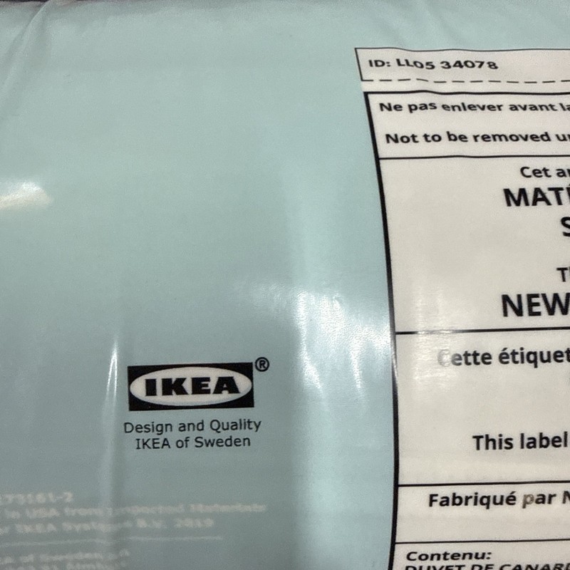 Ikea Lundtrav Queen Thin Sleeping Pillow Down Filled Super Soft Duck Feathers gallery
