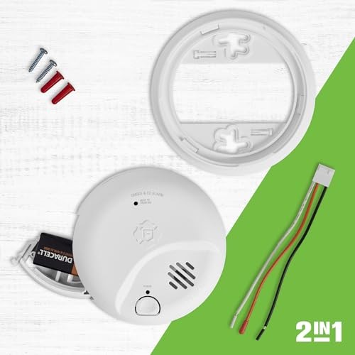 First Alert SMICO100-AC Interconnect Hardwire Combination Smoke 3-Pack, White gallery