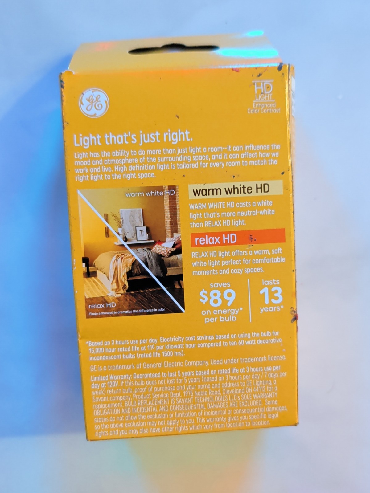 GE Relax LED , Neutral Warm White, 60w, BM, Medium Base, 500 Lumen Light Bulbs gallery