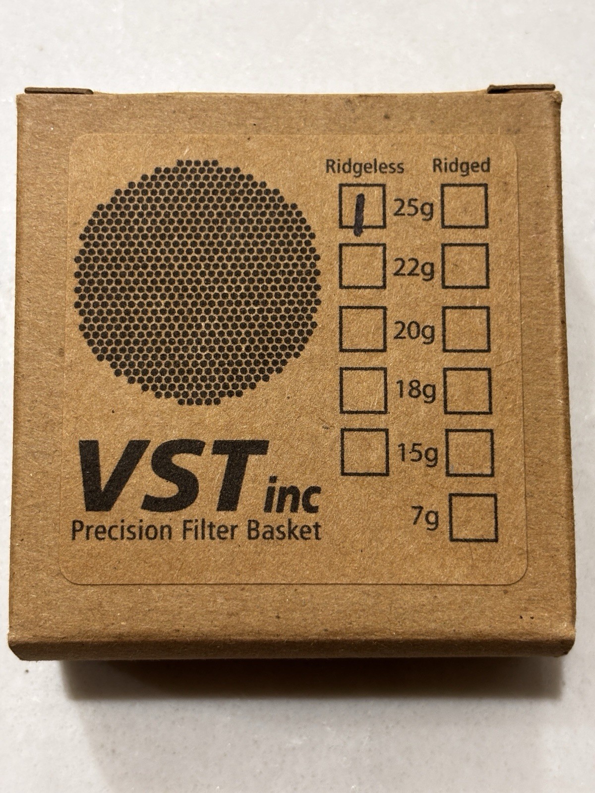 VST Precision Espresso Portafilter Filter Basket 25g Ridgeless 58mm E61 gallery