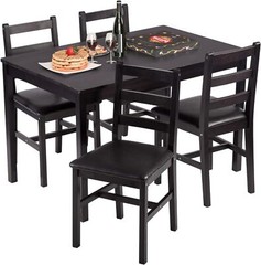 Kitchen Table and Dining Room Table Set, Wood Elegant Kitchen Sets for 2 or 4
