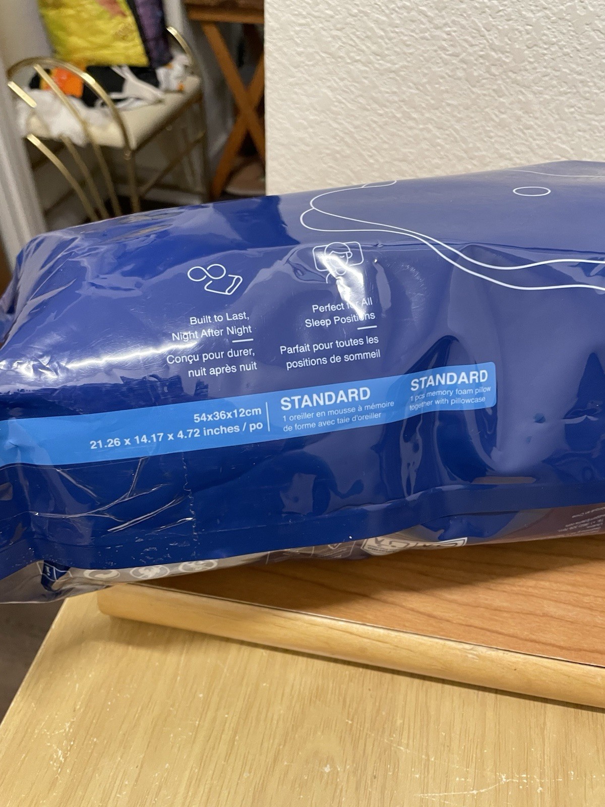 NEW Derila Ergo Neck Pillow Contour Standard Size Memory Foam (54x36x12 CM) gallery