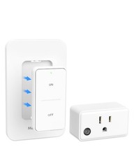 Remote Control Outlet, Wireless Wall Mounted Light Switch Kit, FCC & ETL List…
