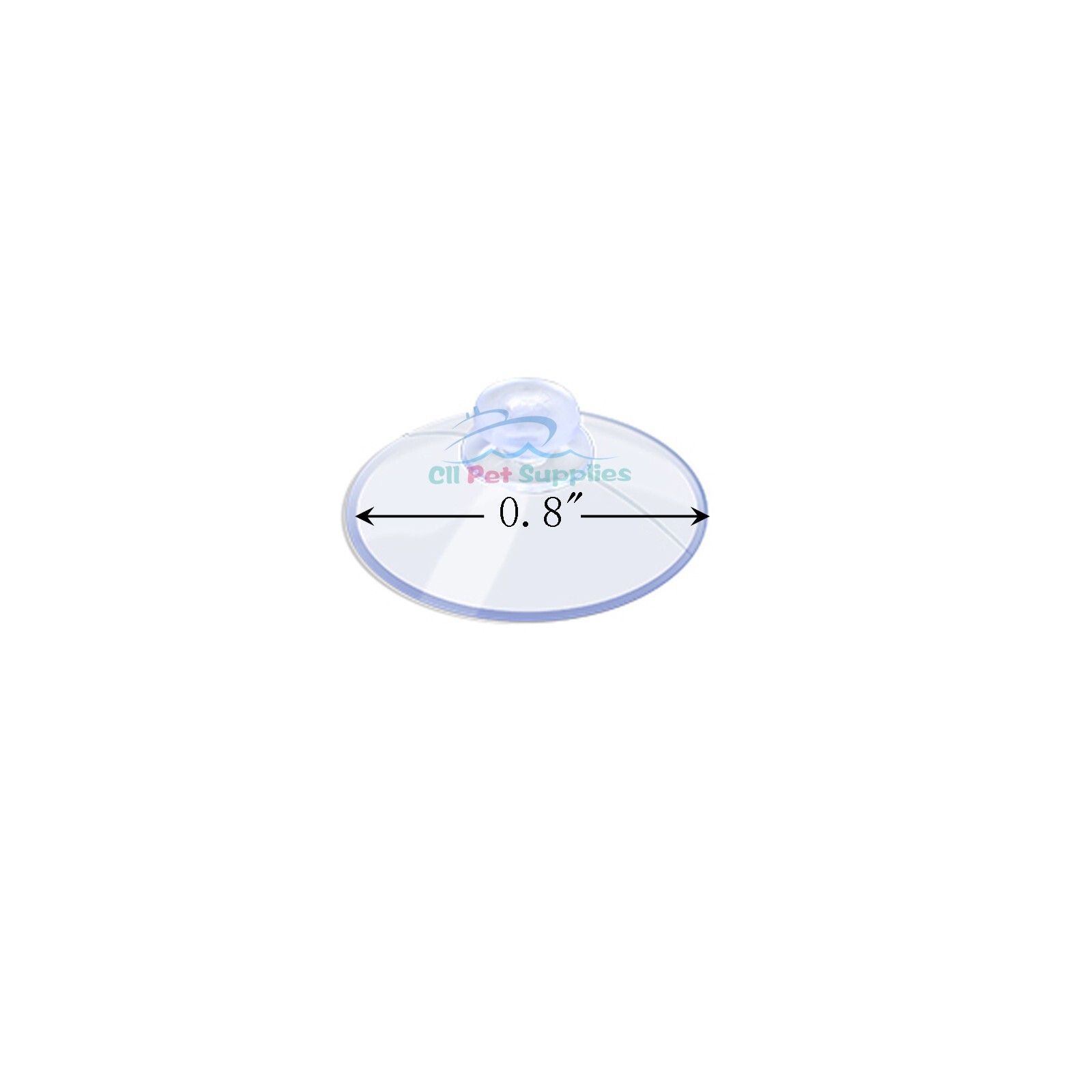 AQUANEAT 30 Packs Suction Cups without Hooks 0.8/1.2/1.8 Inch Clear Sucker Pads gallery