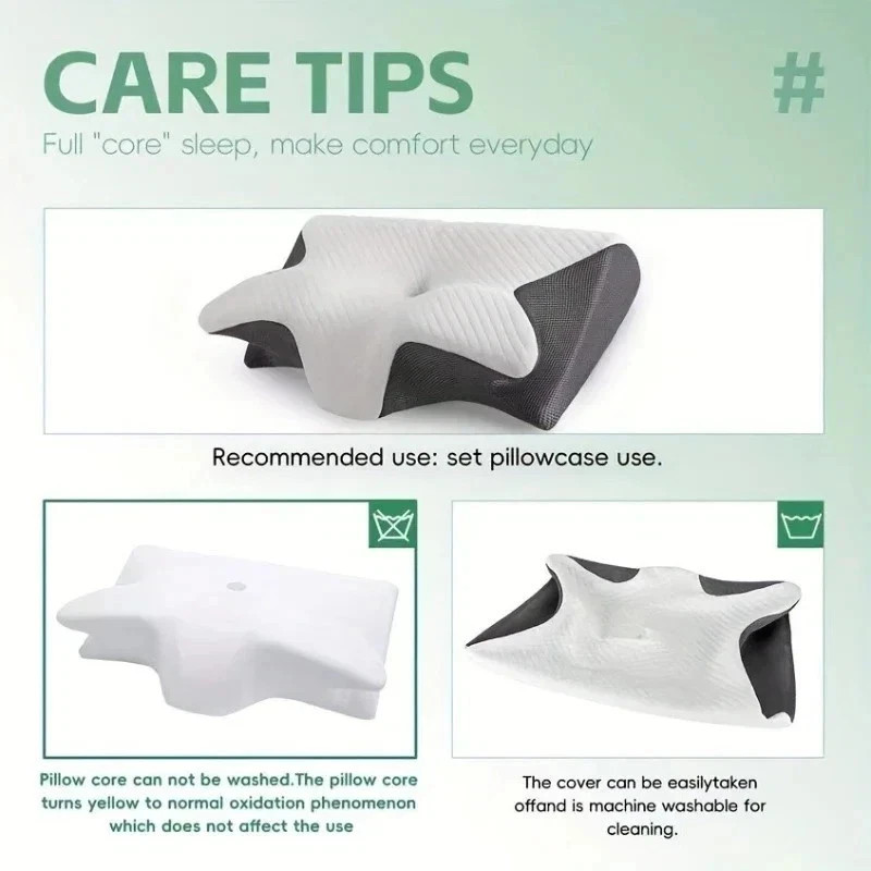 Cervical Memory Foam Pillow for Neck Pain Relief Ergonomic Neck Support Pillows gallery