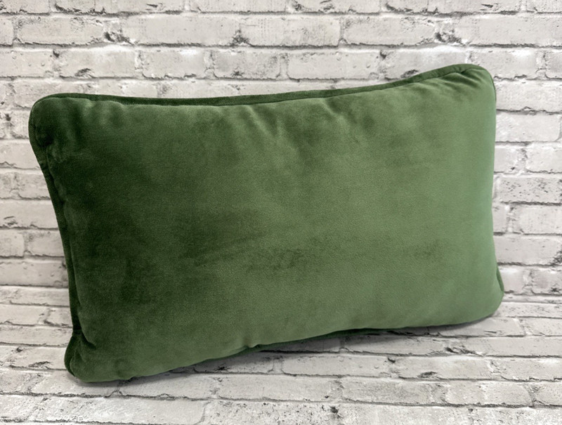 Needlepoint Decorative Throw Pillow Rectangular Green Ivory Zebra JUST NOT TO ME gallery