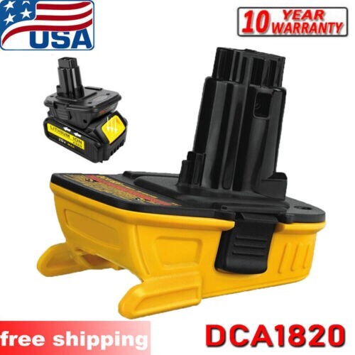 DCA1820 For DEWALT 20V Battery Adapter Converter 18V to 20V Max Li-Ion Tools New gallery