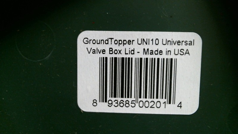 Ground Topper Universal Valve Box Lid, Green, 10" (00201) FS gallery