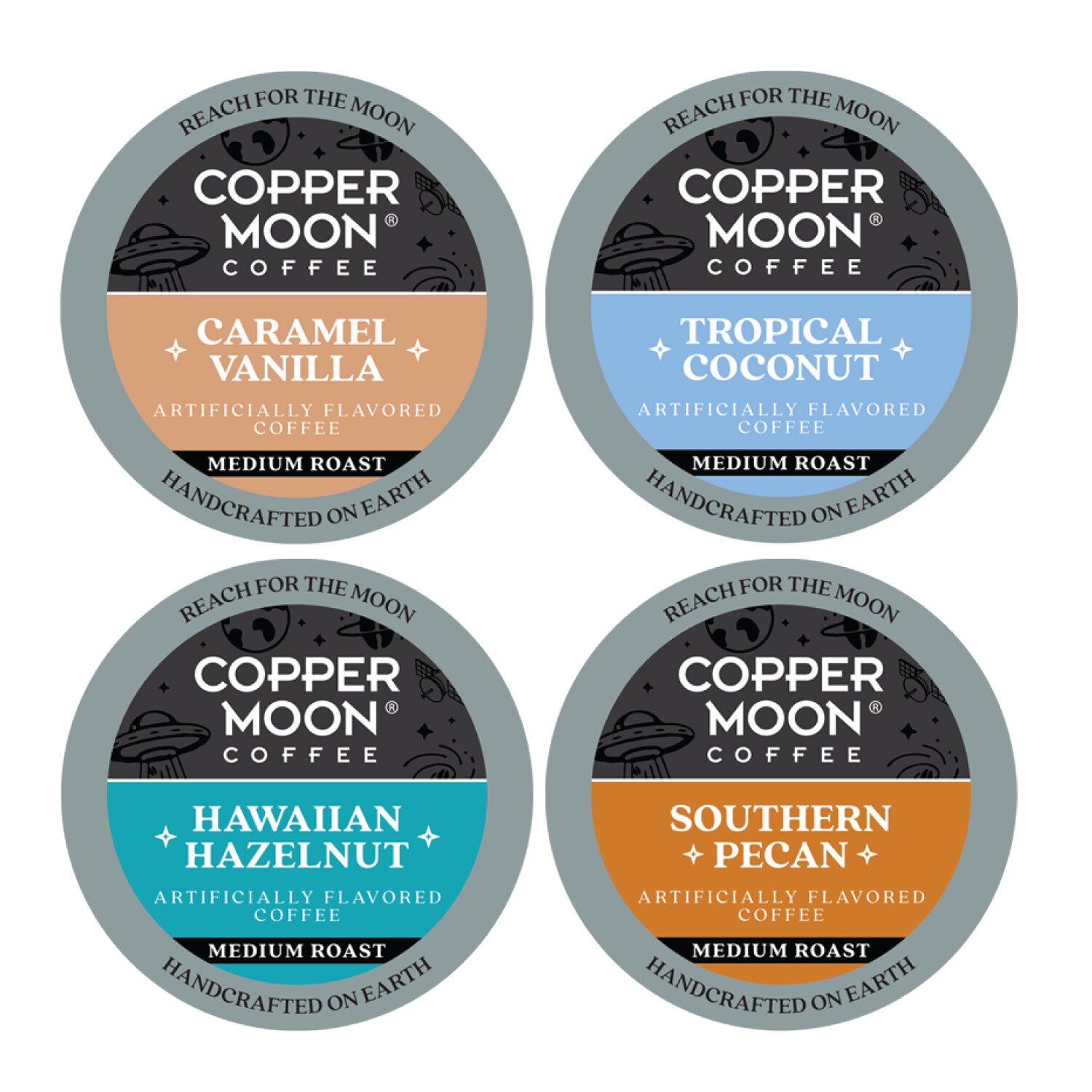 Copper Moon Coffee Pods for K Cup Brewers, Flavored Variety Pack, 48 Count gallery