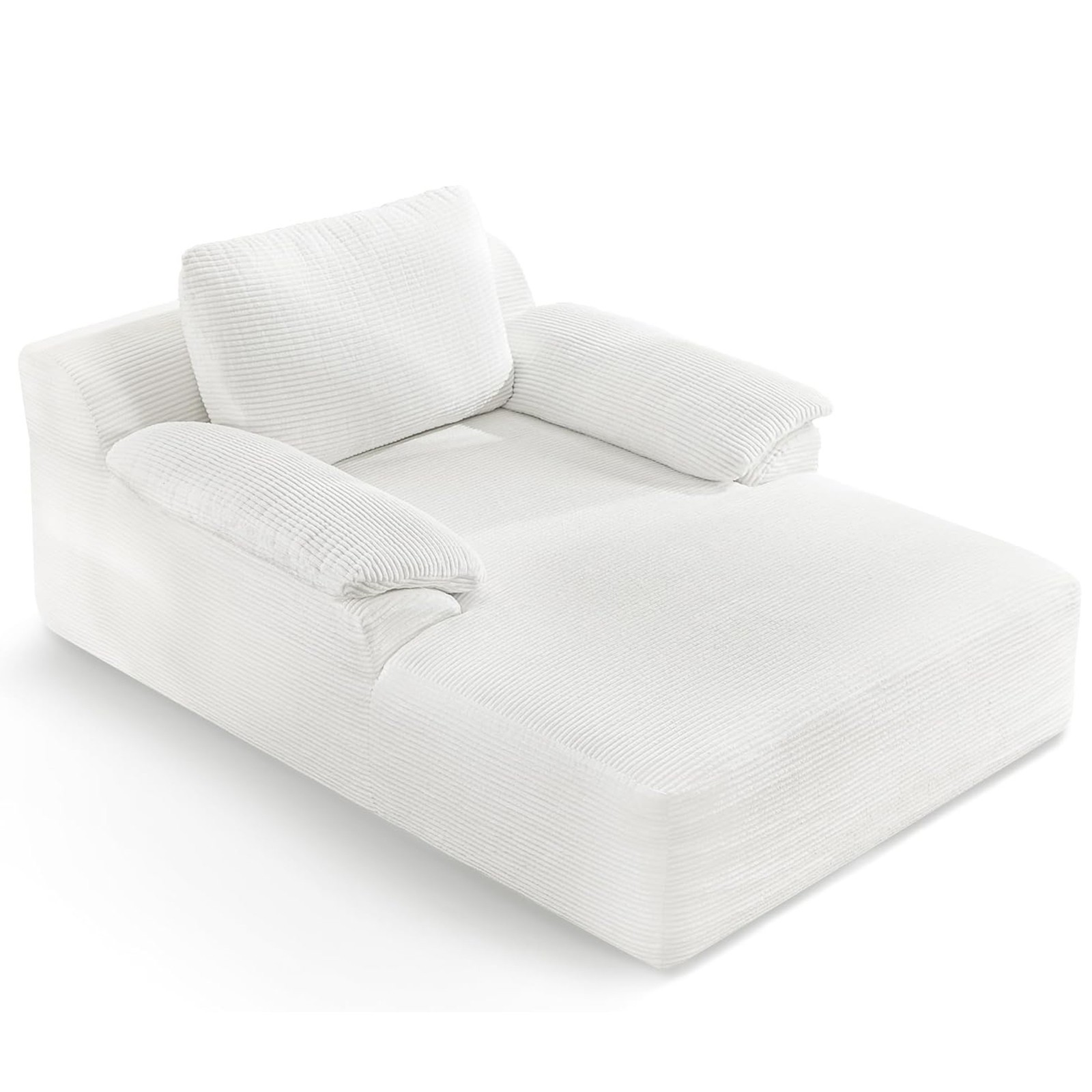 Upholstered Oversized Chaise Lounge Chair Sleeper Sofa with Soft Pillow&Armrest gallery