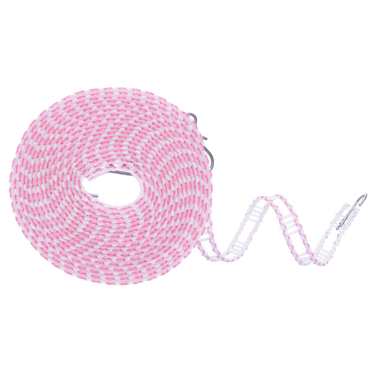 Windproof Clothesline, 5M 16.4ft Plastic Non-Slip Clothes Drying Rope, Pink gallery