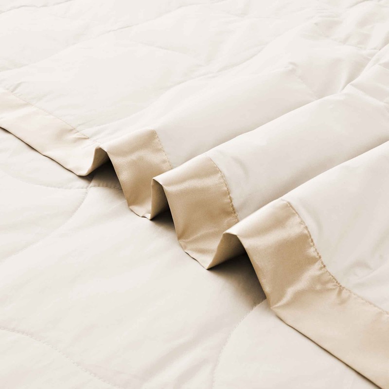 Satin Edge Oversized Goose Down Blend Blanket, King or Queen Bed Blanket gallery