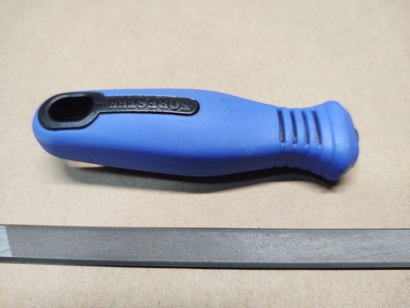 PFERD 7" Double Bevel Flat Chisel Bit Square Chisel Chainsaw File & Handle gallery