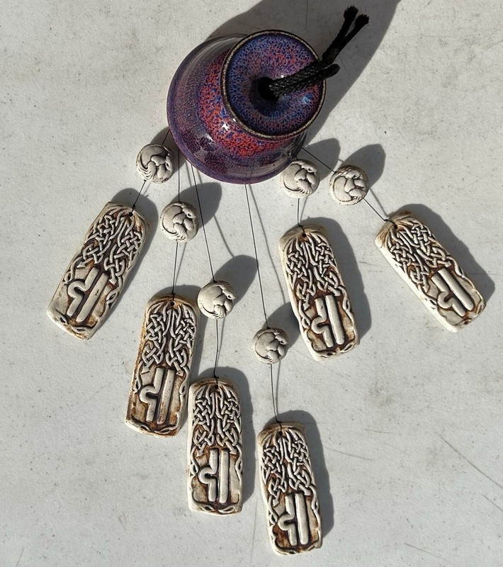 handcrafted ceramic wind chime decorative hanging round &rectangular pendants gallery