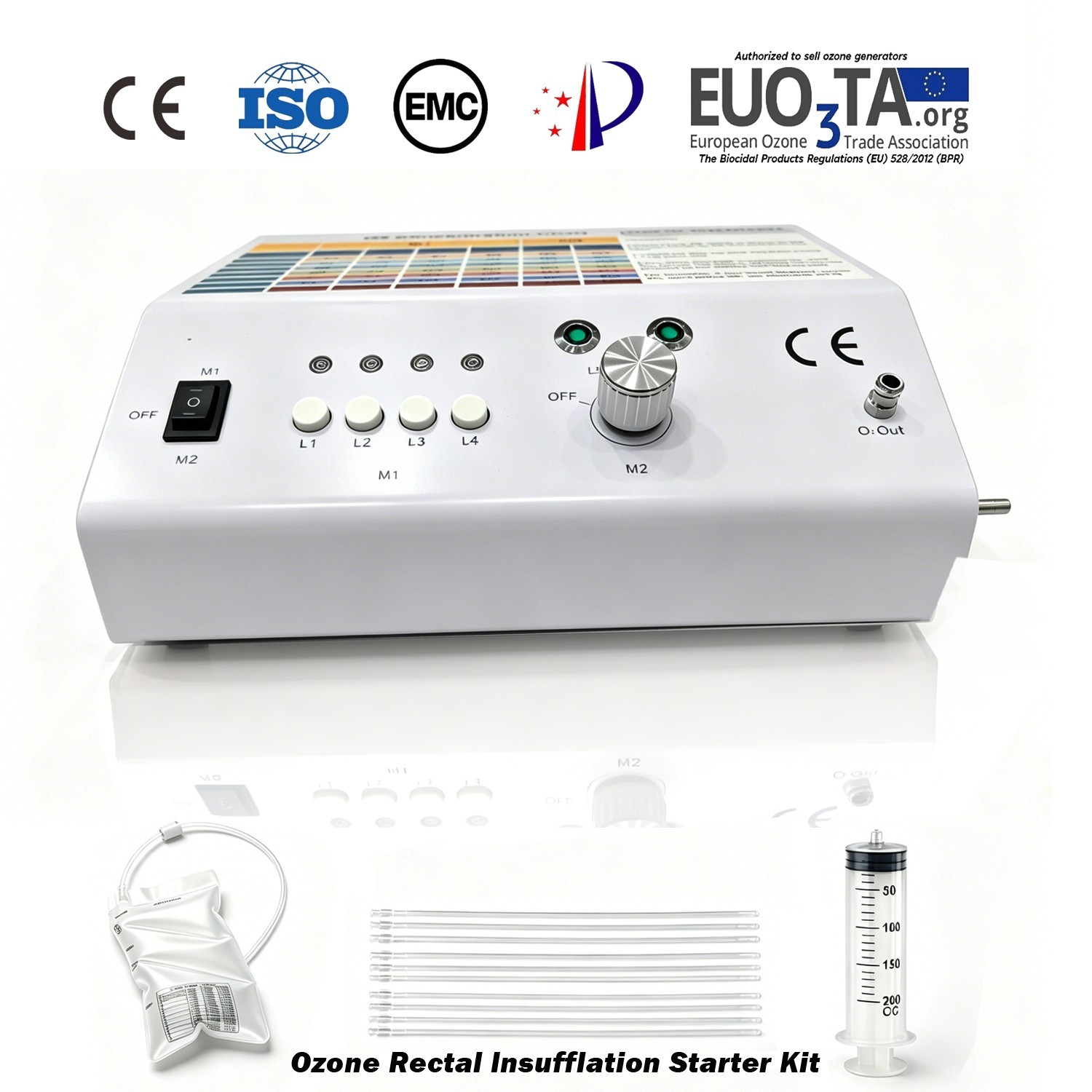 Medical Ozone Generator for Rectal Insufflation AOT-MD-520 Kit - Precise 92ug/ml gallery