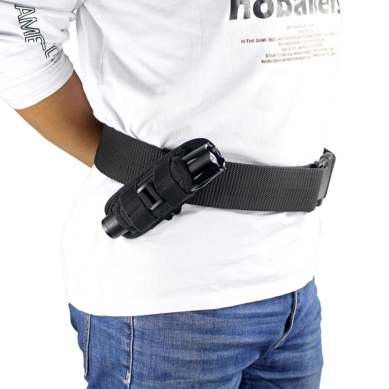 Tactical 360 Degrees Rotatable Flashlight Pouch Holster Torch Case gallery